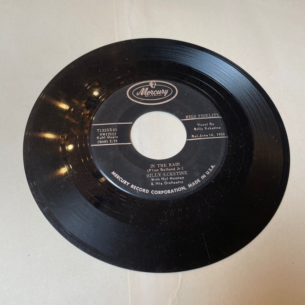 Billy Eckstine In The Rain / Vertigo 45 RPM Record Mercury 71325X45‎